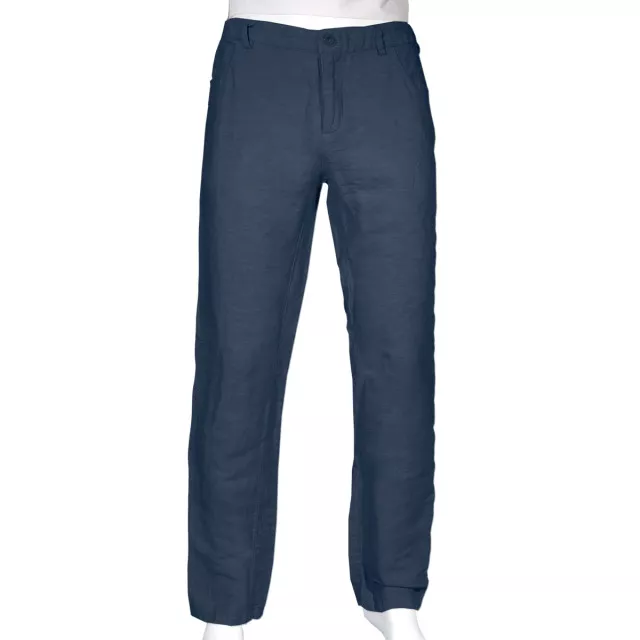 Штани чоловічі лляні  ТМ “Ярослав” м.232 темно-сині